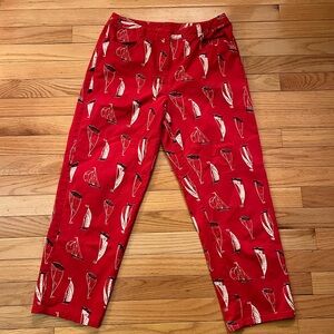 Vintage Casual Corner Sailboat Print Capri Pants